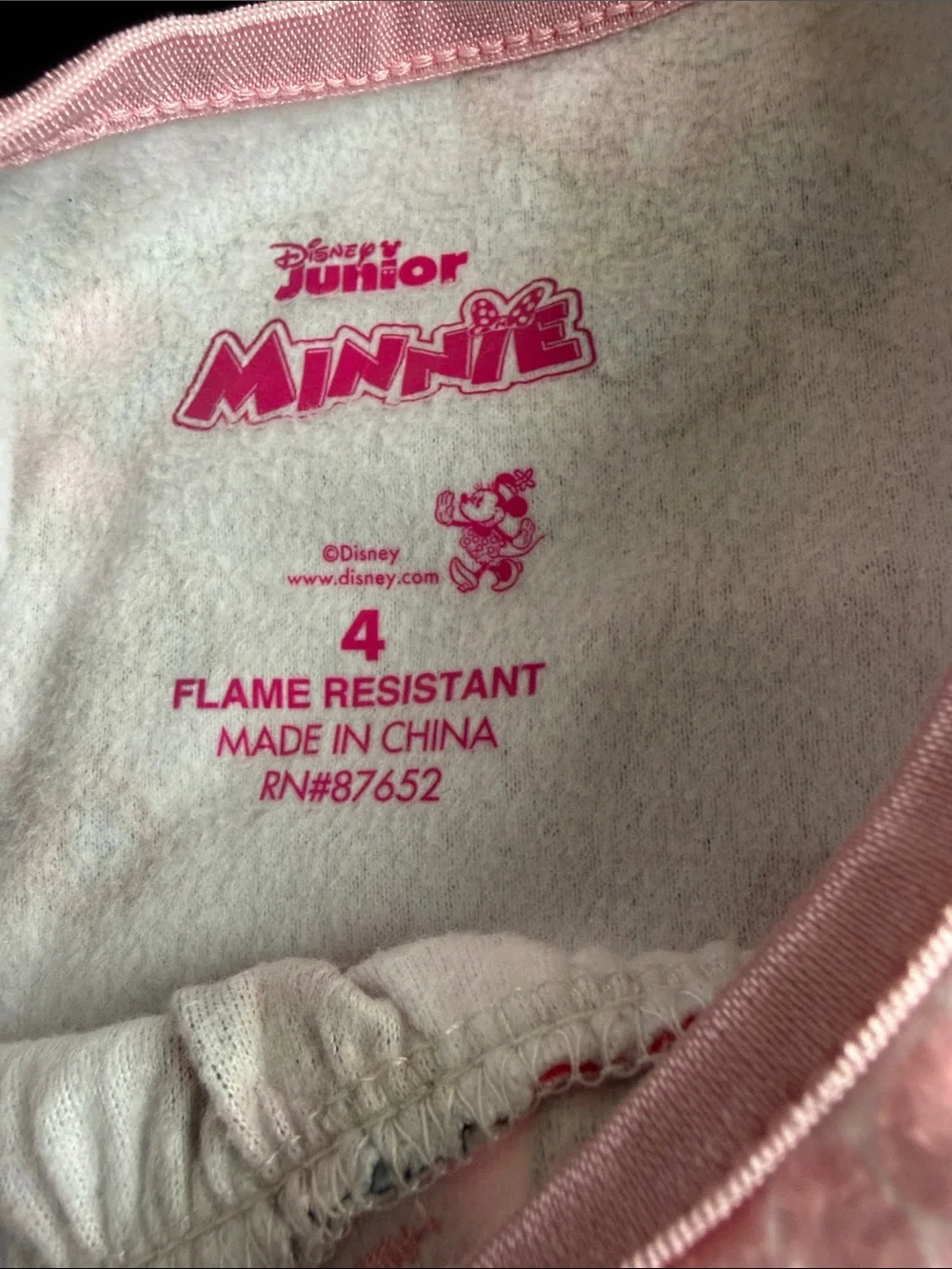 Disney Minnie Girls Sleepwear Top - Pink